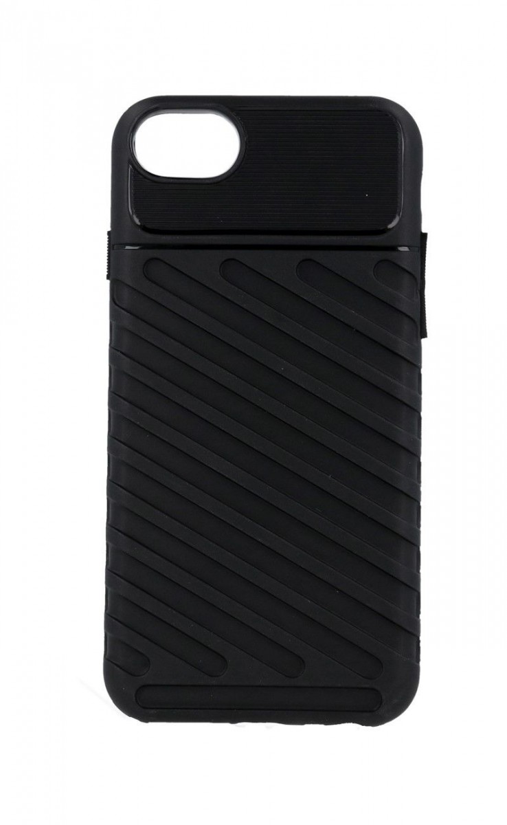 Kryt Thunder TopQ iPhone SE 2022 silikon černý 71042 (pouzdro neboli obal na mobil iPhone SE 2022)
