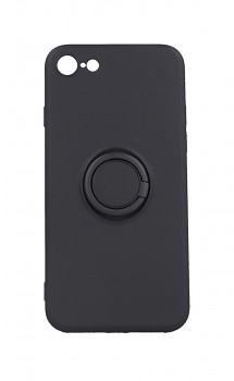 Zadní silikonový kryt Vennus RING na iPhone SE 2022 černý