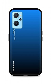 Zadní pevný kryt LUXURY na Realme 9i duhový modrý