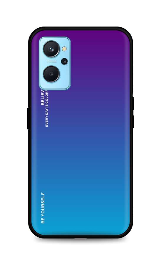 Levně Kryt TopQ LUXURY Realme 9i pevný duhový purpurový 71057 (pouzdro neboli obal na mobil Realme 9i)