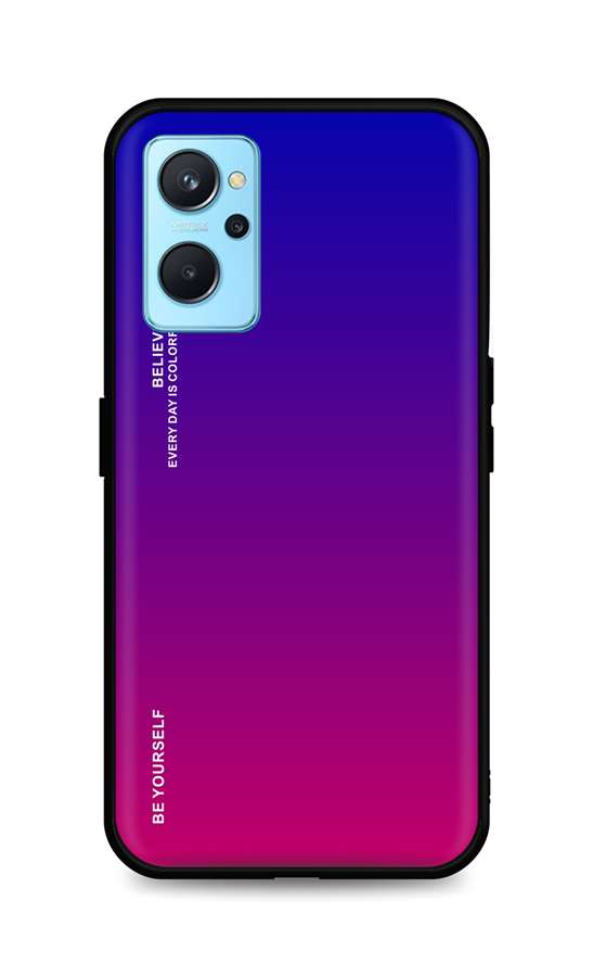 Levně Kryt TopQ LUXURY Realme 9i pevný duhový fialový 71058 (pouzdro neboli obal na mobil Realme 9i)