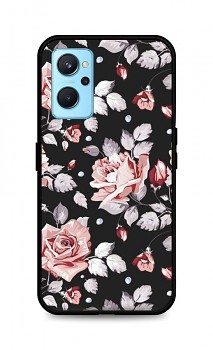 Zadní pevný kryt LUXURY na Realme 9i Black Roses