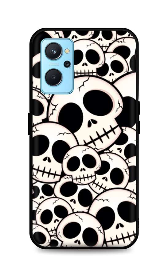 Levně Kryt TopQ LUXURY Realme 9i pevný Skulls 71090 (pouzdro neboli obal na mobil Realme 9i)