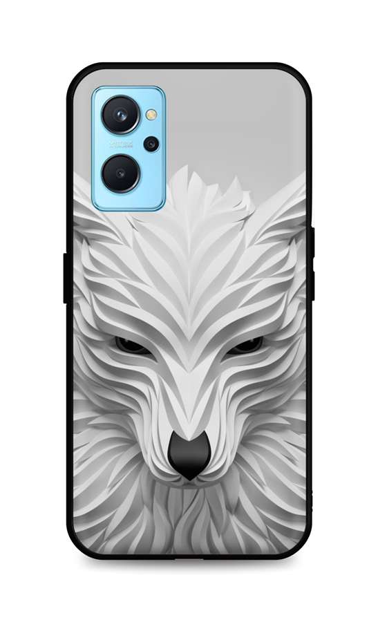 Levně Kryt TopQ LUXURY Realme 9i pevný Bílý vlk 71102 (pouzdro neboli obal na mobil Realme 9i)