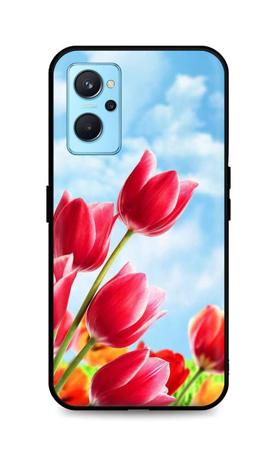 Levně Kryt TopQ Realme 9i silikon Tulips 71164 (pouzdro neboli obal na mobil Realme 9i)