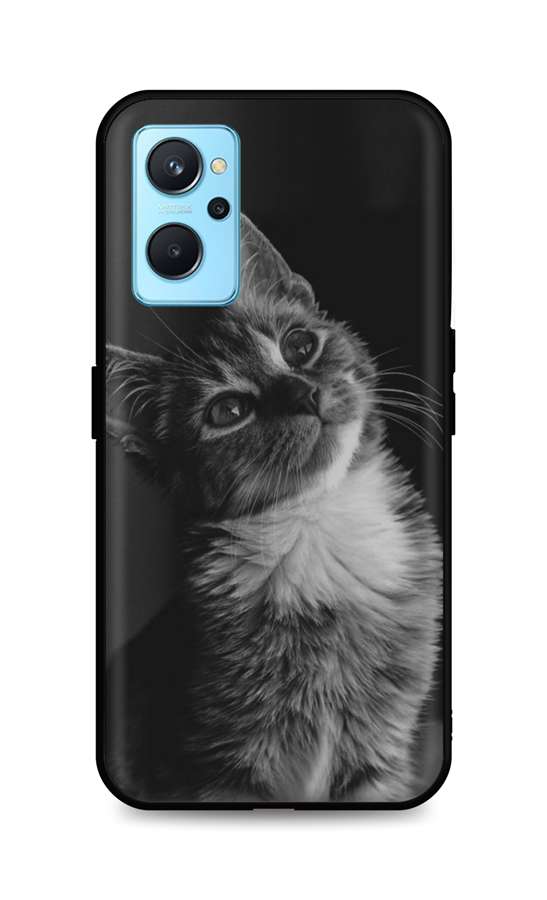 Zadní silikonový kryt DARK na Realme 9i Cute Cat