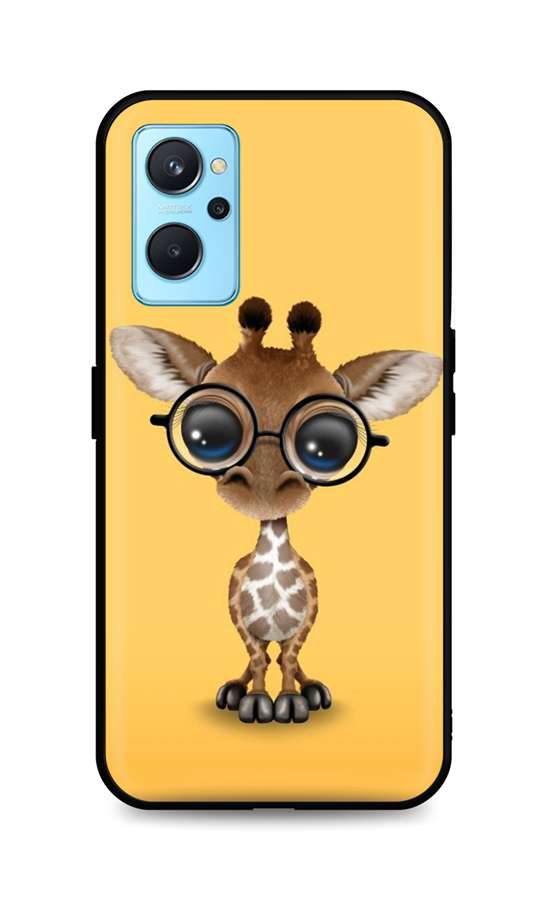 Zadní silikonový kryt DARK na Realme 9i Cute Giraffe