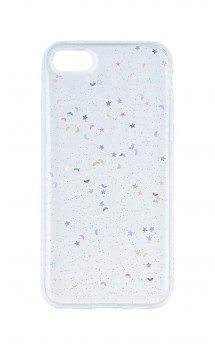 Zadní silikonový kryt na iPhone SE 2020 Glitter Moon průhledný