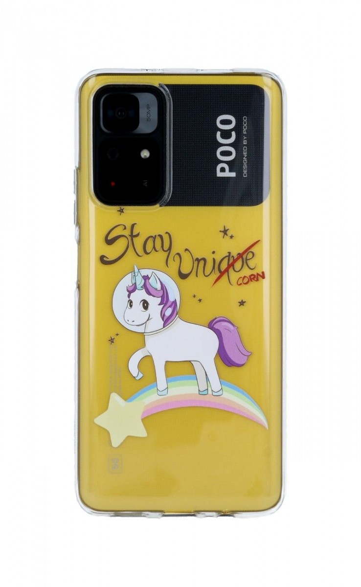 Levně Kryt TopQ Xiaomi Poco M4 Pro 5G silikon Stay Unicorn 71218 (pouzdro neboli obal na mobil Xiaomi Poco M4 Pro 5G)