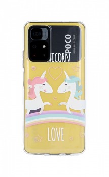 Zadní silikonový kryt na Xiaomi Poco M4 Pro 5G Unicorn Love