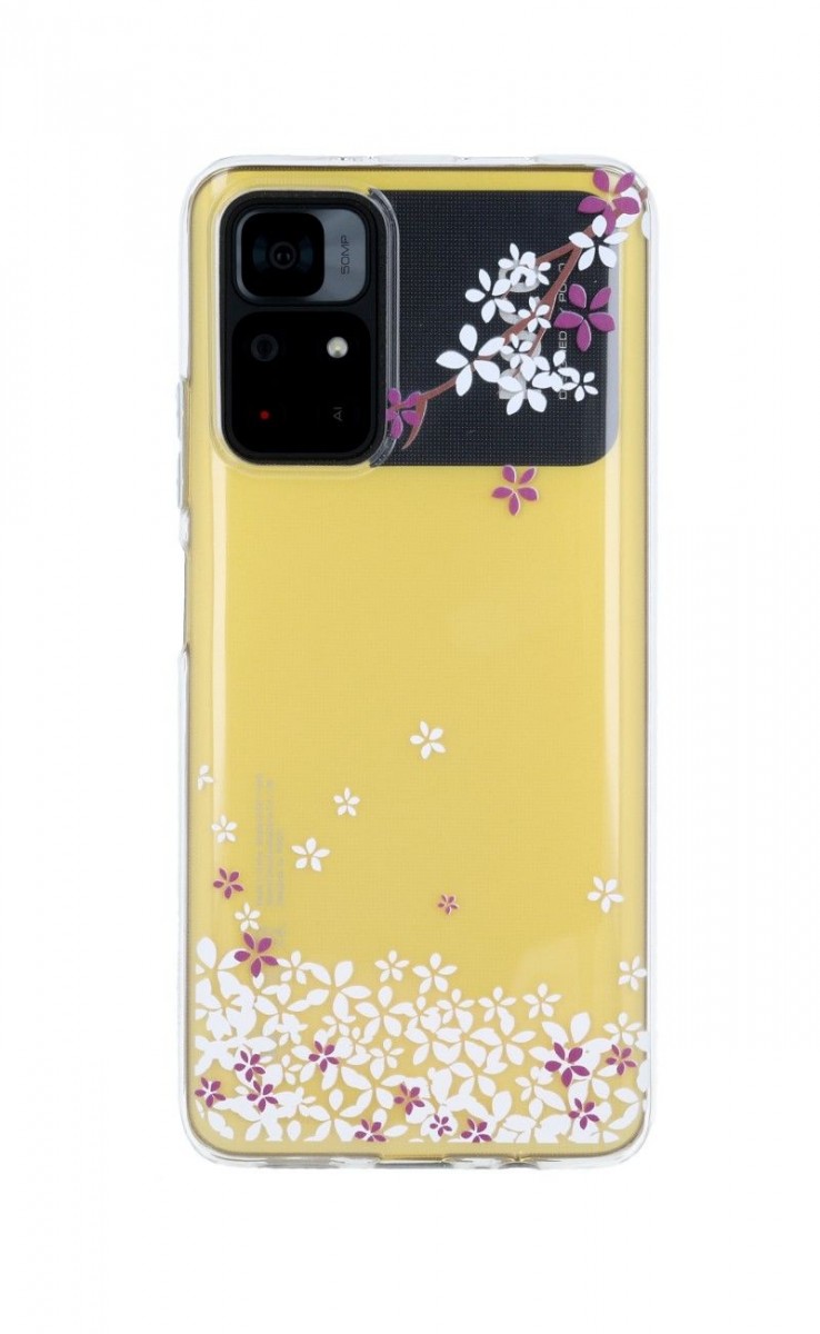 Levně Kryt TopQ Xiaomi Poco M4 Pro 5G silikon Květy sakury 71222 (pouzdro neboli obal na mobil Xiaomi Poco M4 Pro 5G)
