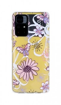 Zadní silikonový kryt na Xiaomi Poco M4 Pro 5G Flowers