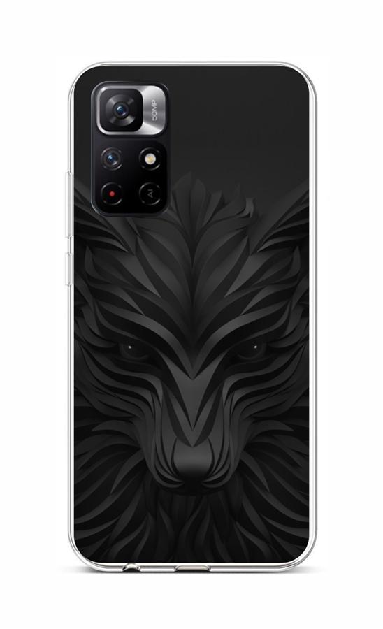 Levně Kryt TopQ Xiaomi Poco M4 Pro 5G silikon Černý Vlk 71229 (pouzdro neboli obal na mobil Xiaomi Poco M4 Pro 5G)