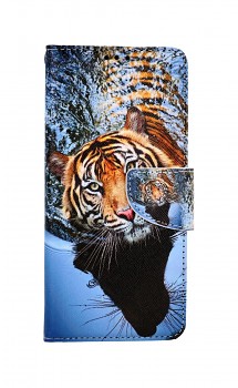 Knížkové pouzdro na Vivo Y20s Hnědý tygr