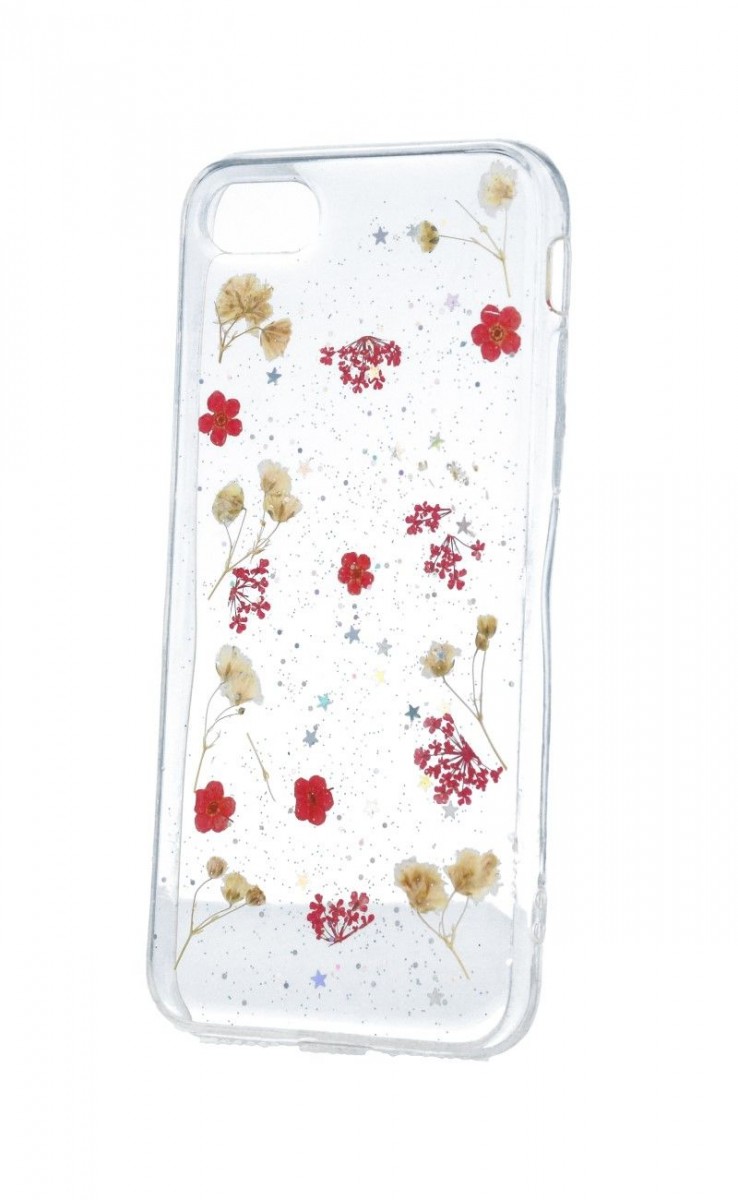 Kryt TopQ iPhone SE 2022 silikon Kytičky mix 71353 (pouzdro neboli obal na mobil iPhone SE 2022)