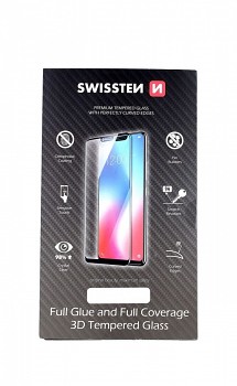 Tvrzené sklo Swissten na Samsung S22 Ultra 3D zahnuté černé