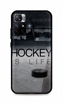 Zadní silikonový kryt DARK na Xiaomi Poco M4 Pro 5G Hockey Is Life