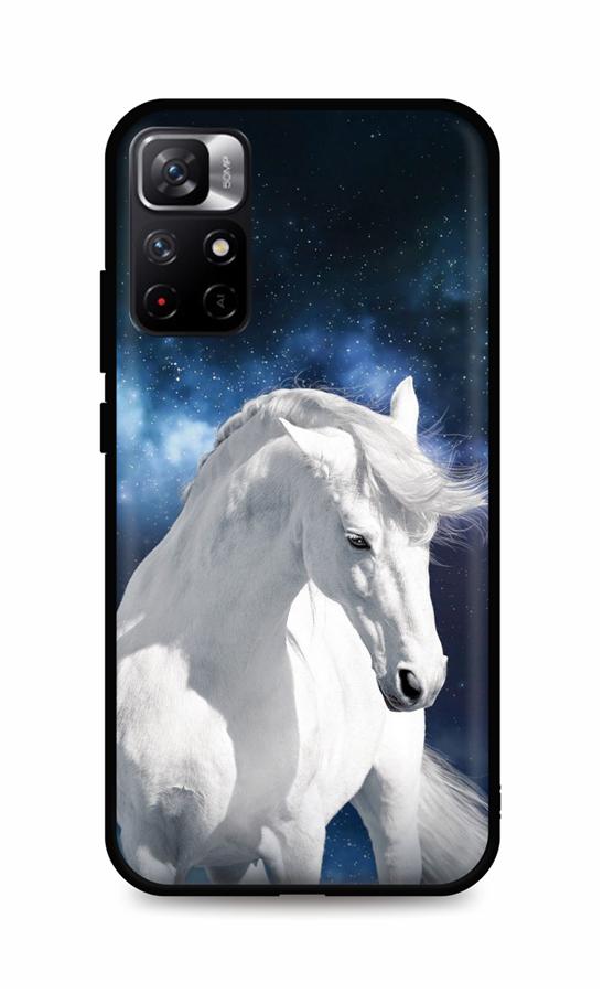 Levně Kryt TopQ Xiaomi Poco M4 Pro 5G silikon White Horse 71458 (pouzdro neboli obal na mobil Xiaomi Poco M4 Pro 5G)
