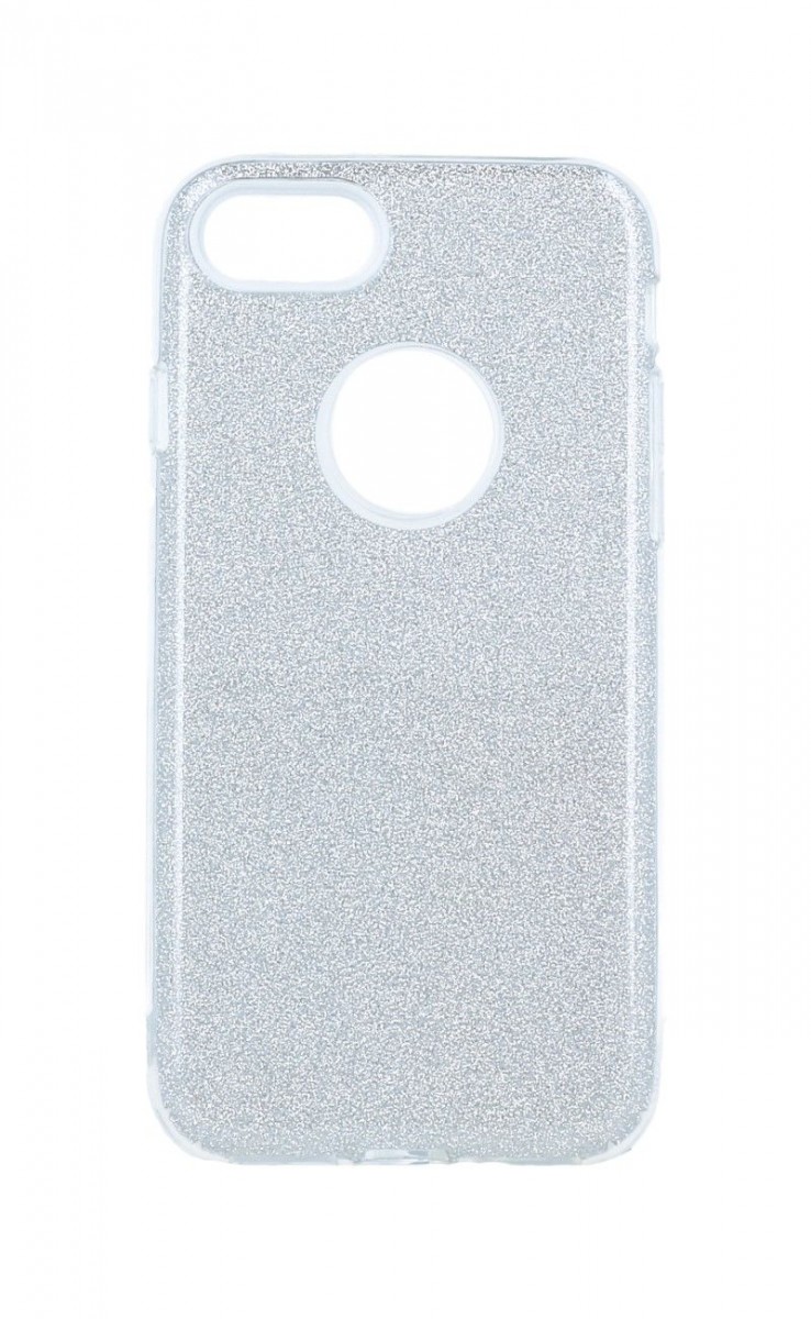 Kryt Forcell iPhone 8 glitter stříbrný 71534 (pouzdro neboli obal na mobil iPhone 8)
