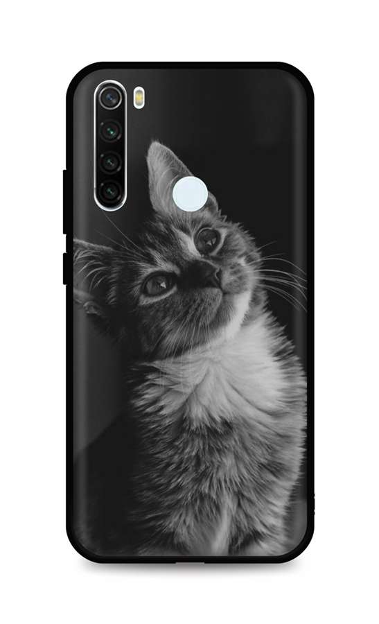 Zadní silikonový kryt DARK na Xiaomi Redmi Note 8T Cute Cat