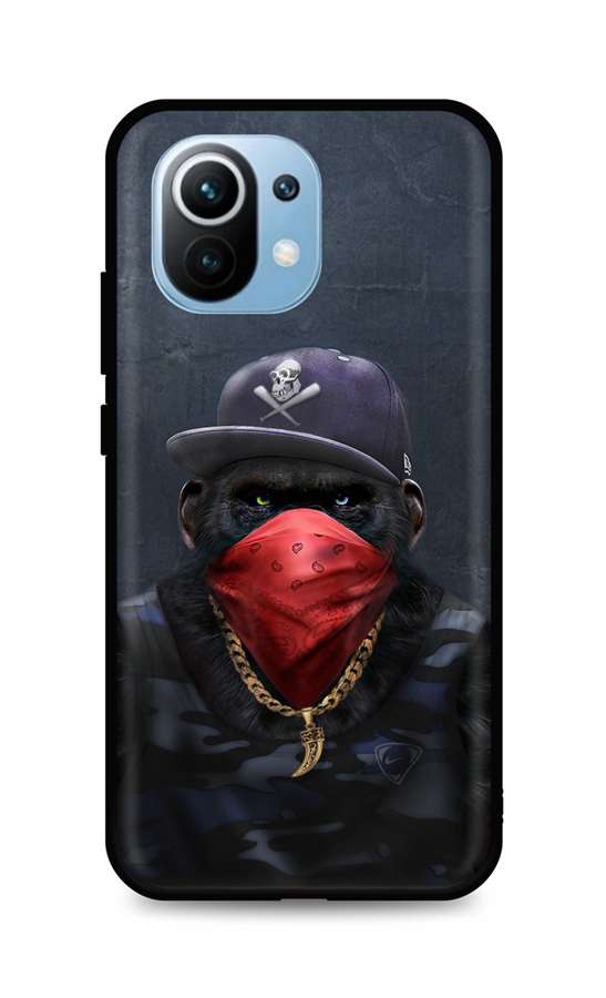 Zadní silikonový kryt DARK na Xiaomi Mi 11 Lite Monkey Gangster