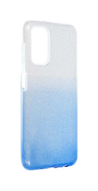 Levně Kryt Forcell Samsung A13 glitter stříbrno-modrý 71697 (pouzdro neboli obal na mobil Samsung A13)