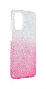 Zadní pevný kryt Forcell na Samsung A13 glitter stříbrno-růžový