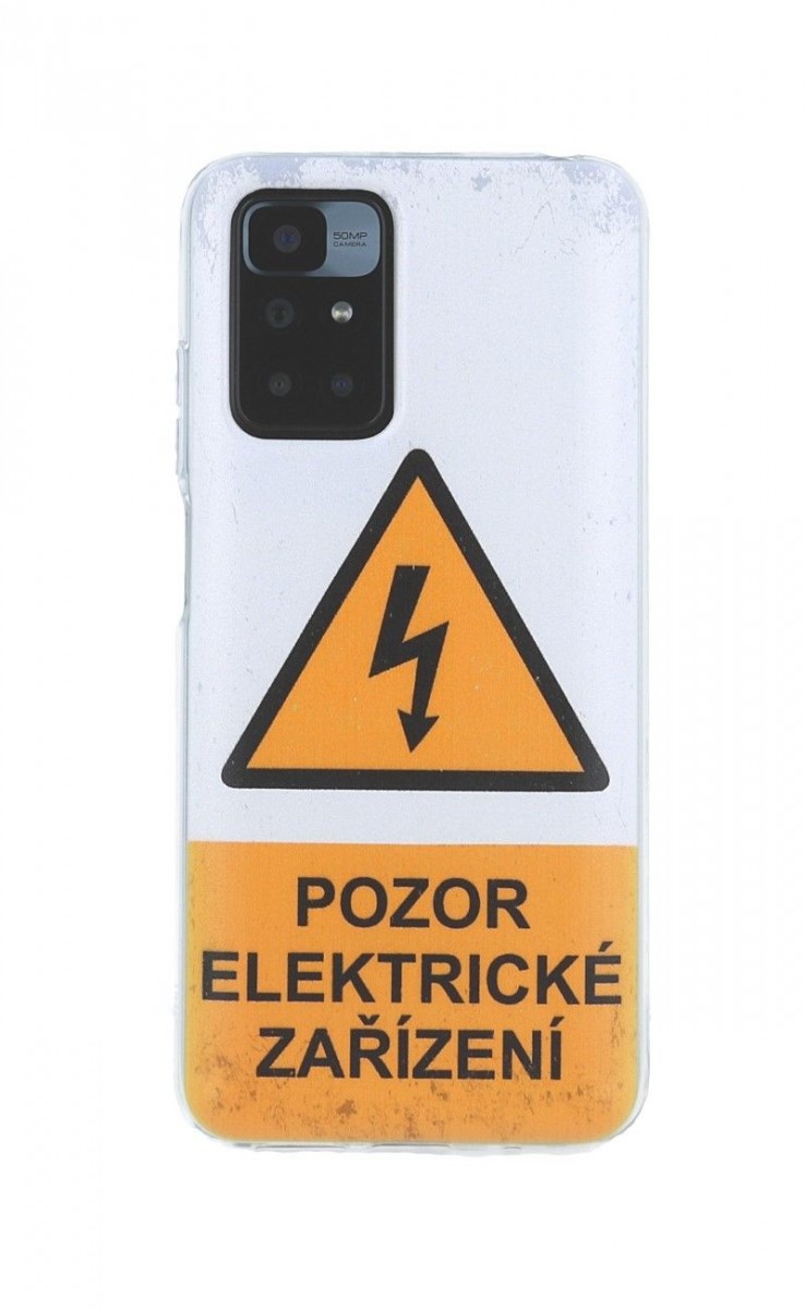 Levně Kryt TopQ Xiaomi Redmi 10 silikon Pozor elektrické zařízení 71773 (pouzdro neboli obal na mobil Xiaomi Redmi 10)
