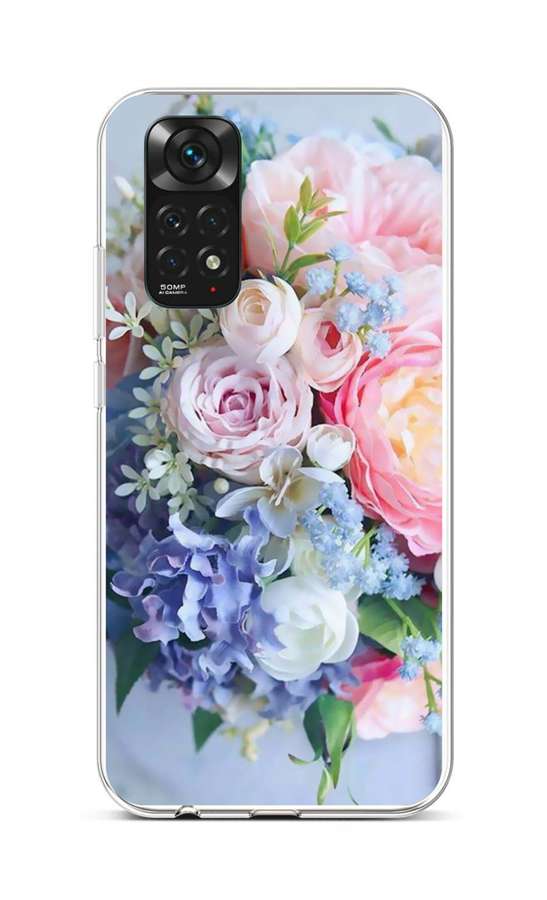 Zadní silikonový kryt na Xiaomi Redmi Note 11 Kytice