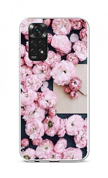 Zadní silikonový kryt na Xiaomi Redmi Note 11 Růžové květy