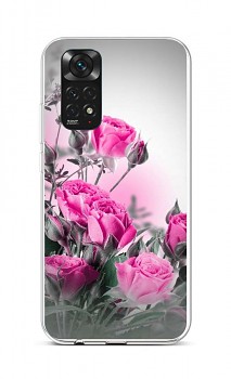 Zadní silikonový kryt na Xiaomi Redmi Note 11 Rozkvetlé růže