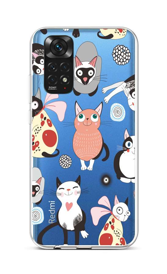 Zadní silikonový kryt na Xiaomi Redmi Note 11 Cats 2