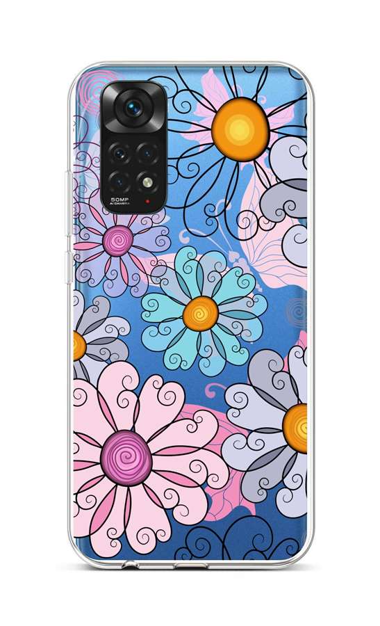 Levně Kryt TopQ Xiaomi Redmi Note 11 silikon Colorful Daisy 71869 (pouzdro neboli obal na mobil Xiaomi Redmi Note 11)