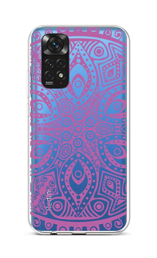Levně Kryt TopQ Xiaomi Redmi Note 11 silikon Violet Mandala 71870 (pouzdro neboli obal na mobil Xiaomi Redmi Note 11)