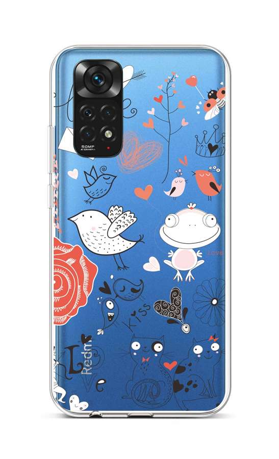 Zadní silikonový kryt na Xiaomi Redmi Note 11 Funny