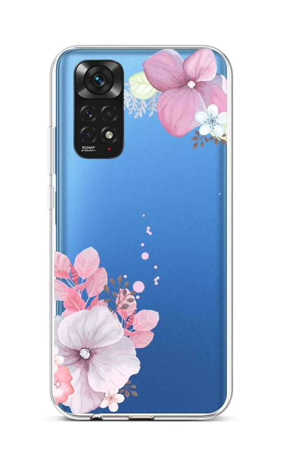 Zadní silikonový kryt na Xiaomi Redmi Note 11 Violet Blossom