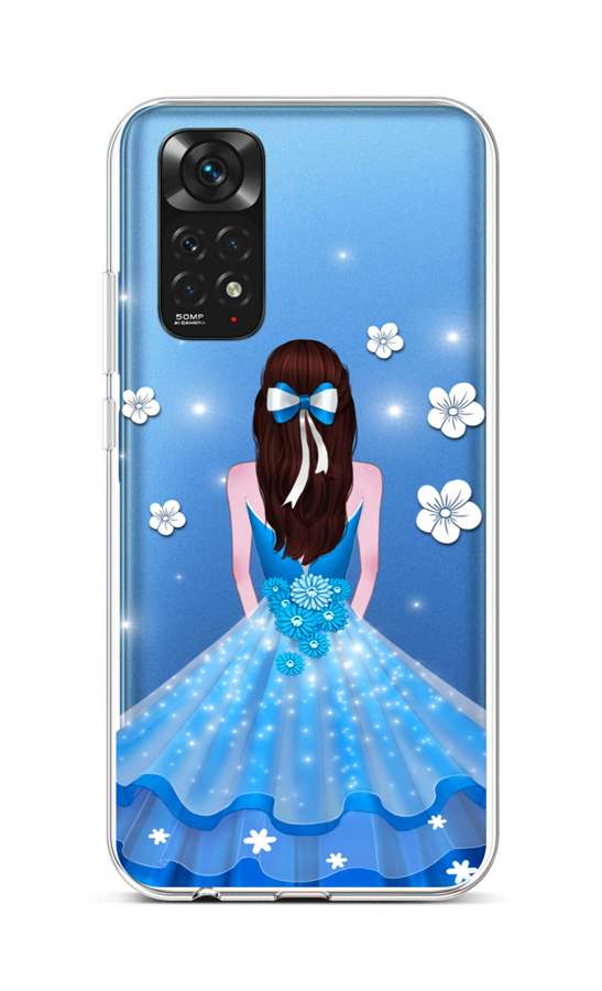 Levně Kryt TopQ Xiaomi Redmi Note 11 silikon Blue Princess 71893 (pouzdro neboli obal na mobil Xiaomi Redmi Note 11)