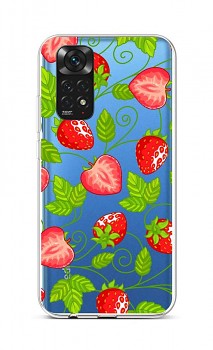 Zadní silikonový kryt na Xiaomi Redmi Note 11 Strawberries