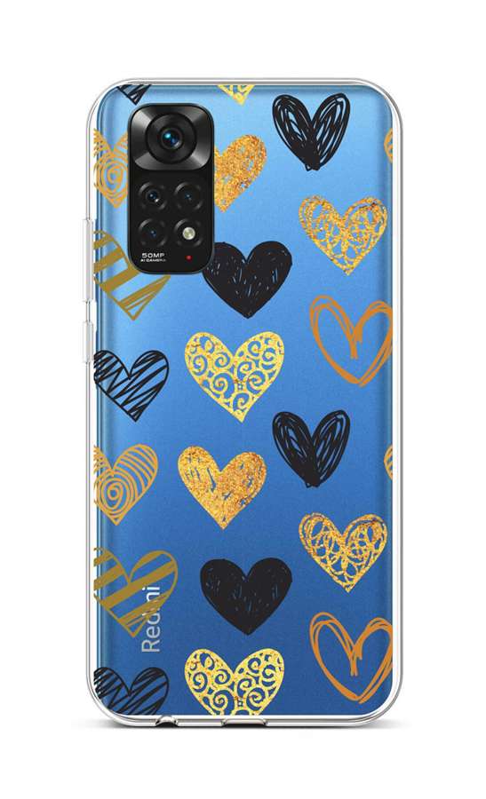 Zadní silikonový kryt na Xiaomi Redmi Note 11 Srdce