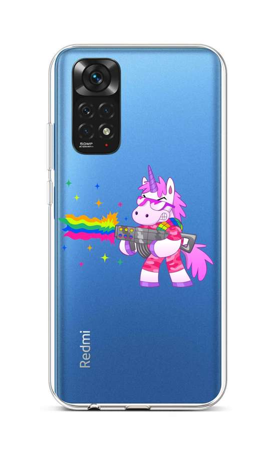 Levně Kryt TopQ Xiaomi Redmi Note 11 silikon Rainbow Gun 71911 (pouzdro neboli obal na mobil Xiaomi Redmi Note 11)