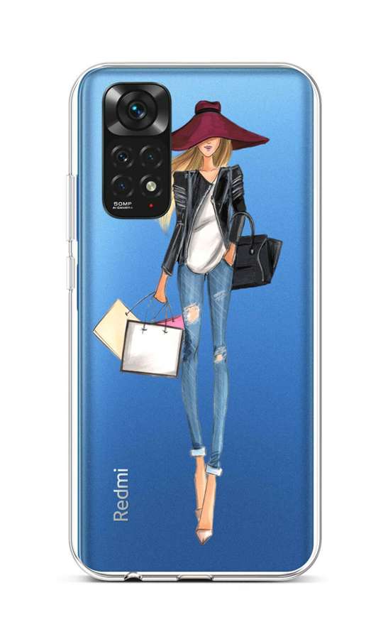 Levně Kryt TopQ Xiaomi Redmi Note 11 silikon Lady 2 71921 (pouzdro neboli obal na mobil Xiaomi Redmi Note 11)