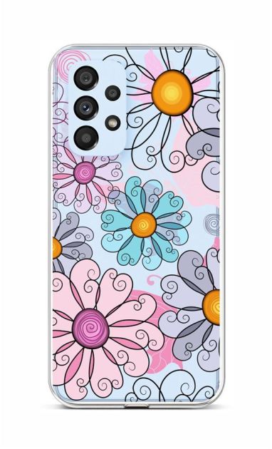 Zadní silikonový kryt na Samsung A53 5G Colorful Daisy