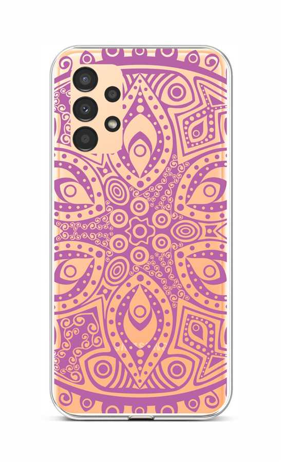 Levně Kryt TopQ Samsung A13 silikon Violet Mandala 72064 (pouzdro neboli obal na mobil Samsung A13)