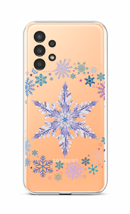 Levně Kryt TopQ Samsung A13 silikon Snowflake 72065 (pouzdro neboli obal na mobil Samsung A13)