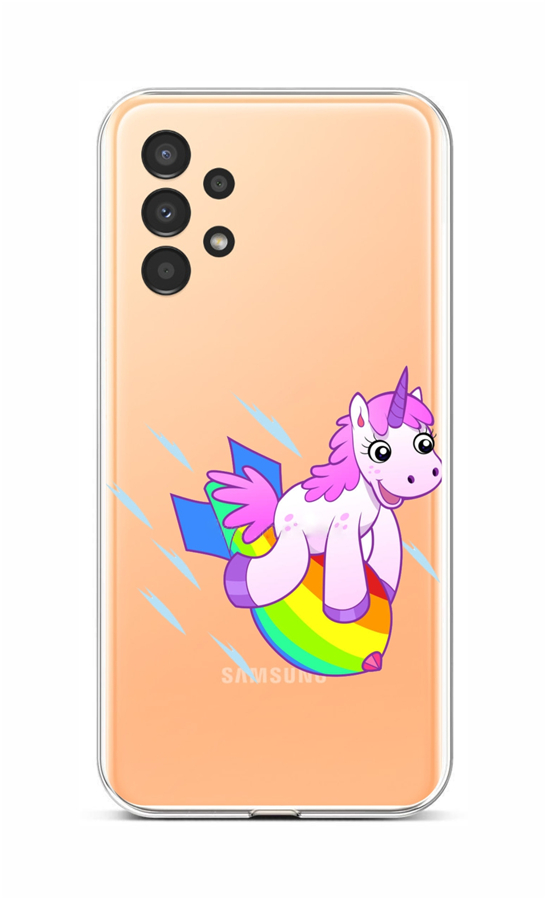Levně Kryt TopQ Samsung A13 silikon Flying Unicorn 72138 (pouzdro neboli obal na mobil Samsung A13)