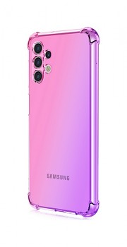 Zadní silikonový kryt na Samsung A13 Shock duhový růžovo-fialový