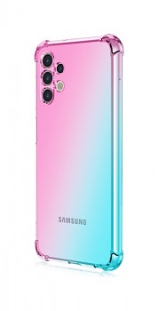Zadní silikonový kryt na Samsung A13 Shock duhový mentolovo-růžový
