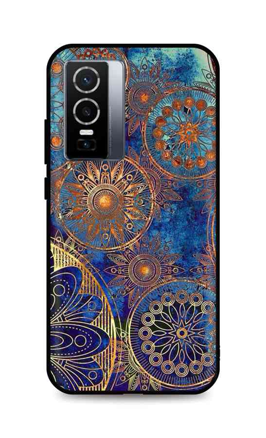 Levně Kryt TopQ Vivo Y76 5G 3D silikon Modrý orient 72222 (pouzdro neboli obal na mobil Vivo Y76 5G)