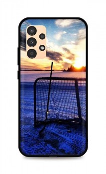 Zadní silikonový kryt DARK na Samsung A13 Hockey Sunset
