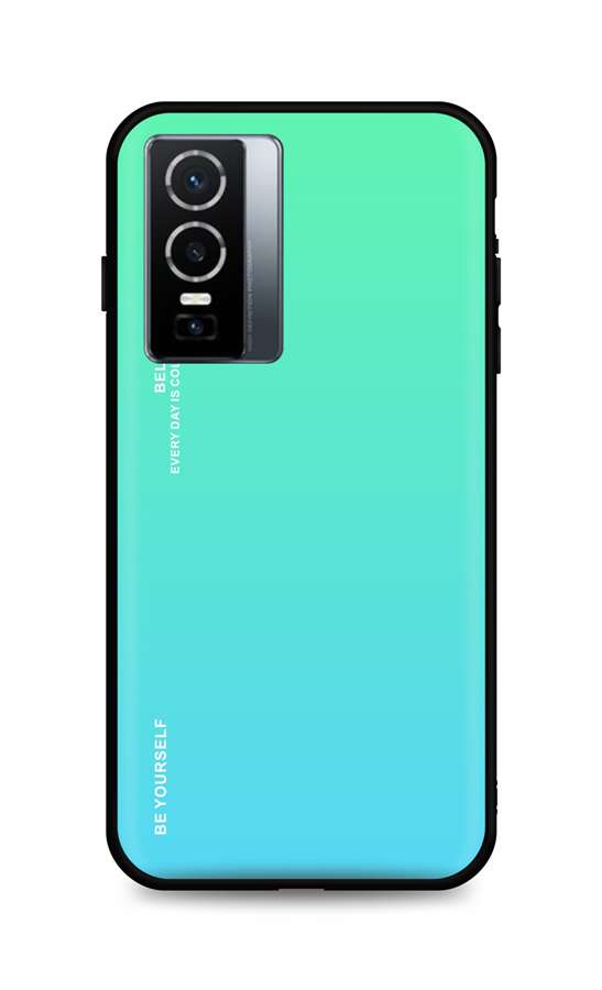Levně Kryt TopQ LUXURY Vivo Y76 5G pevný duhový zelený 72289 (pouzdro neboli obal na mobil Vivo Y76 5G)